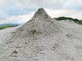 Mud volcano erupting with dirt Royalty Free Stock Photo